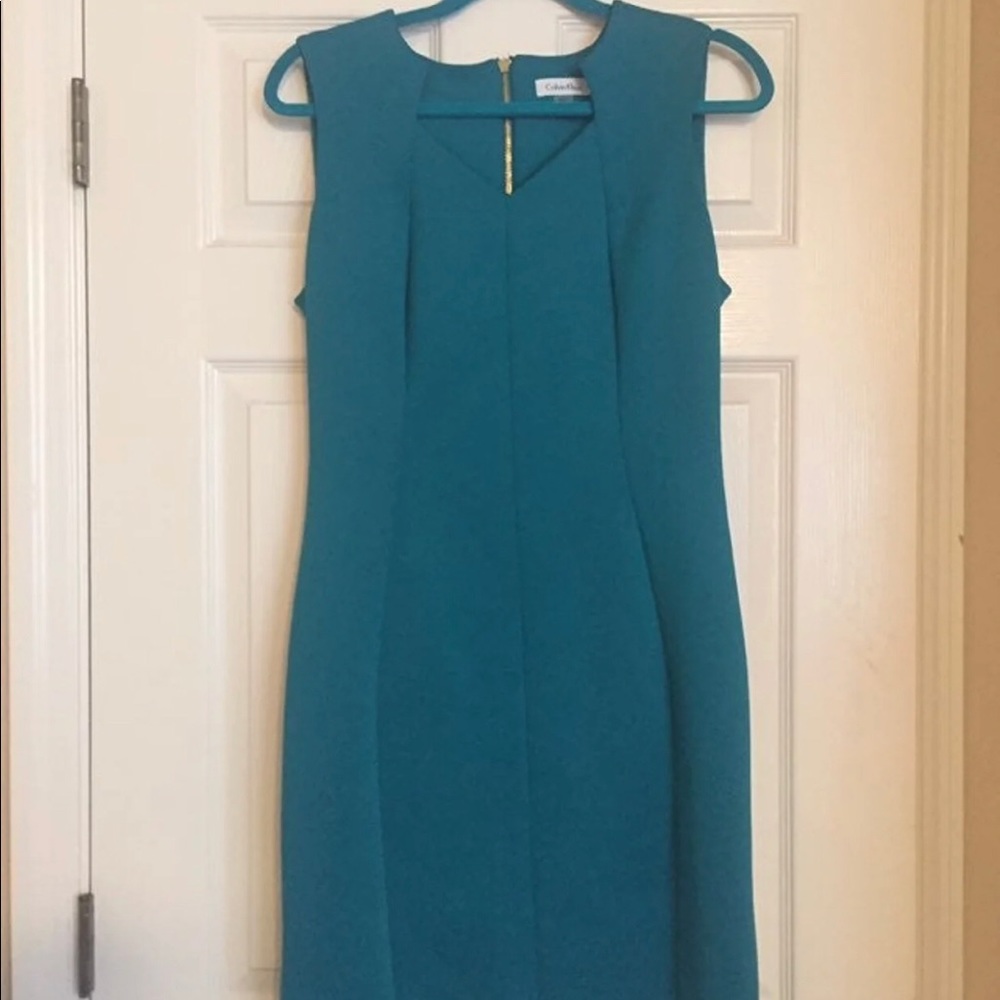 Turquoise Calvin Klein Dress